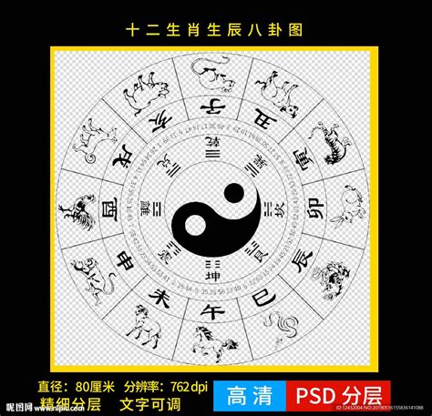 十二生肖八卦|八卦与生肖对照表 12生肖五行方位八卦图解析